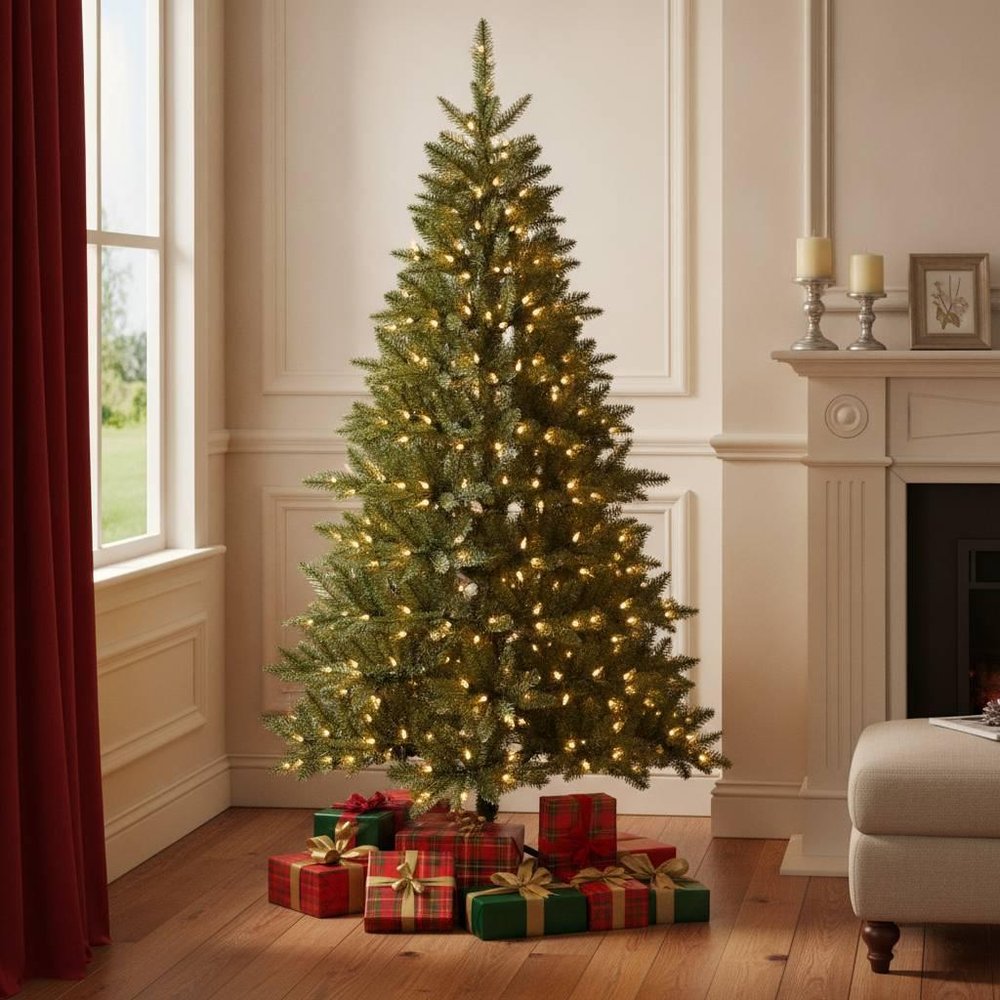 7' Full Fir Christmas Tree HomeRoots