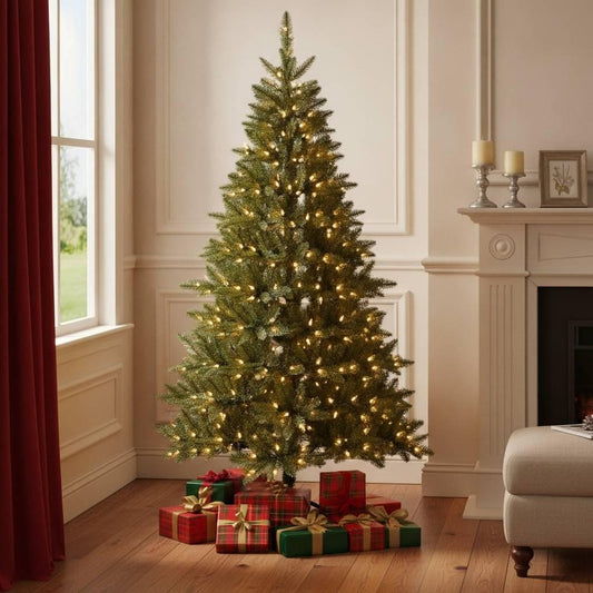 7' Full Fir Christmas Tree HomeRoots