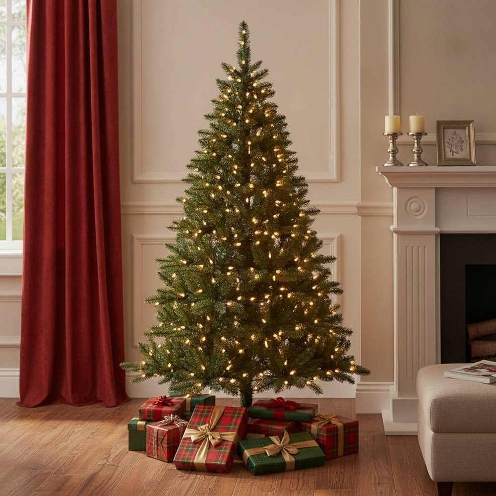 7' Full Fir Christmas Tree HomeRoots
