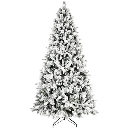 7.5' White Full Flocked Fir Christmas Tree HomeRoots