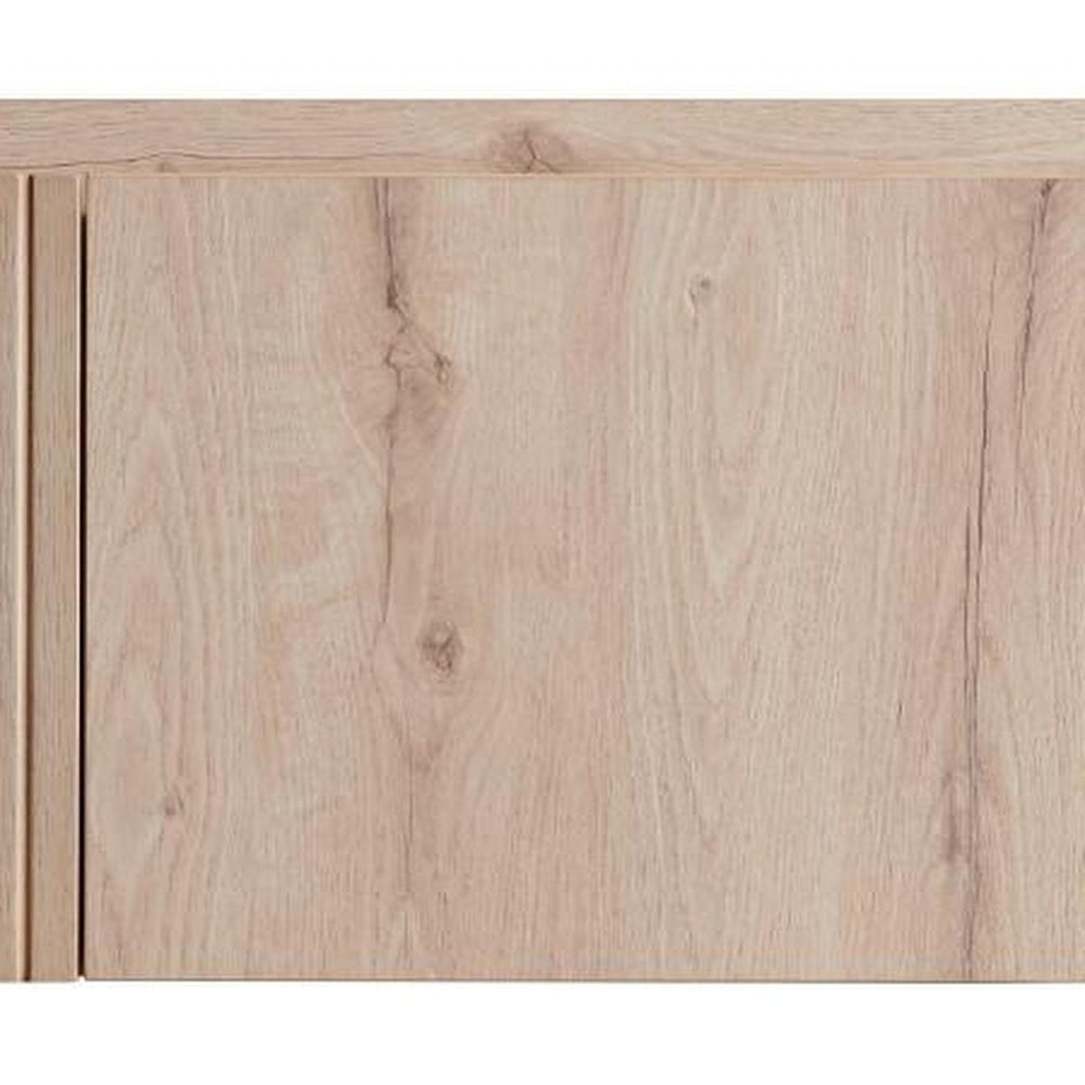 47" Brown Wood Floating Double Door Bathroom Vanity — view 4