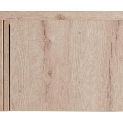 47" Brown Wood Floating Double Door Bathroom Vanity HomeRoots