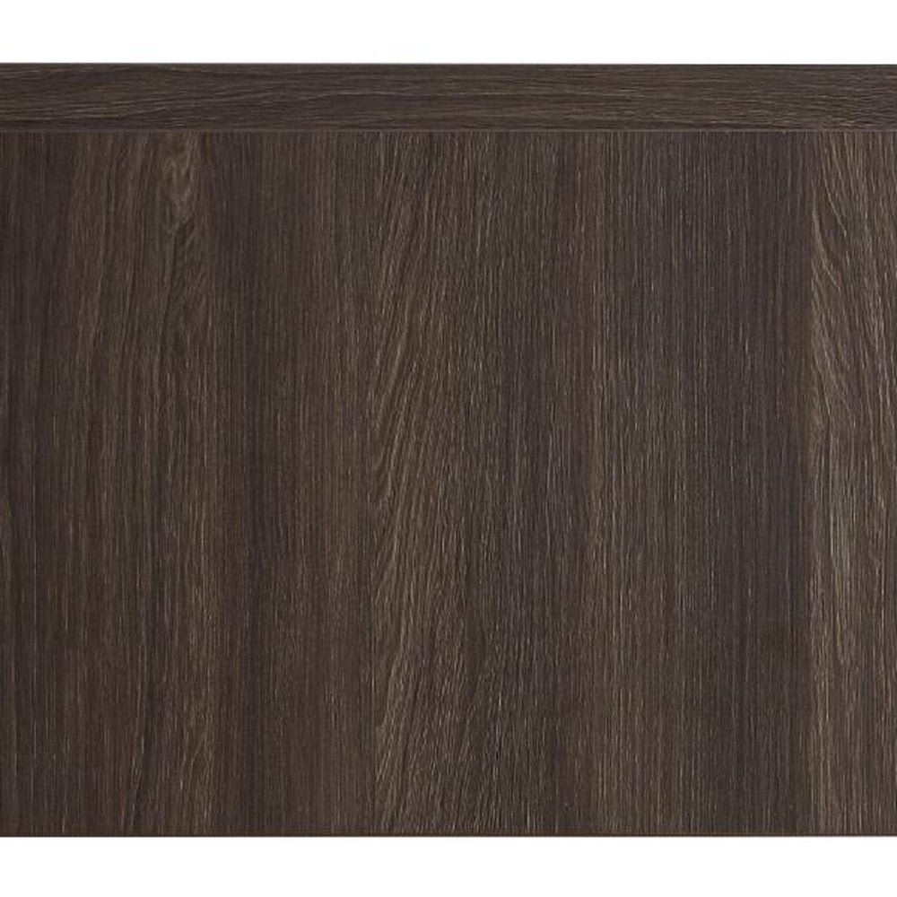 35" Brown Wood Floating Single Door Bathroom Vanity — view 4