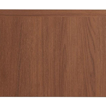 35" Brown Wood Floating Single Door Bathroom Vanity HomeRoots