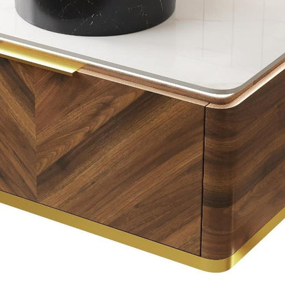 36" Brown Wood Floating Bathroom Vanity With Black Ceramic Sink HomeRoots