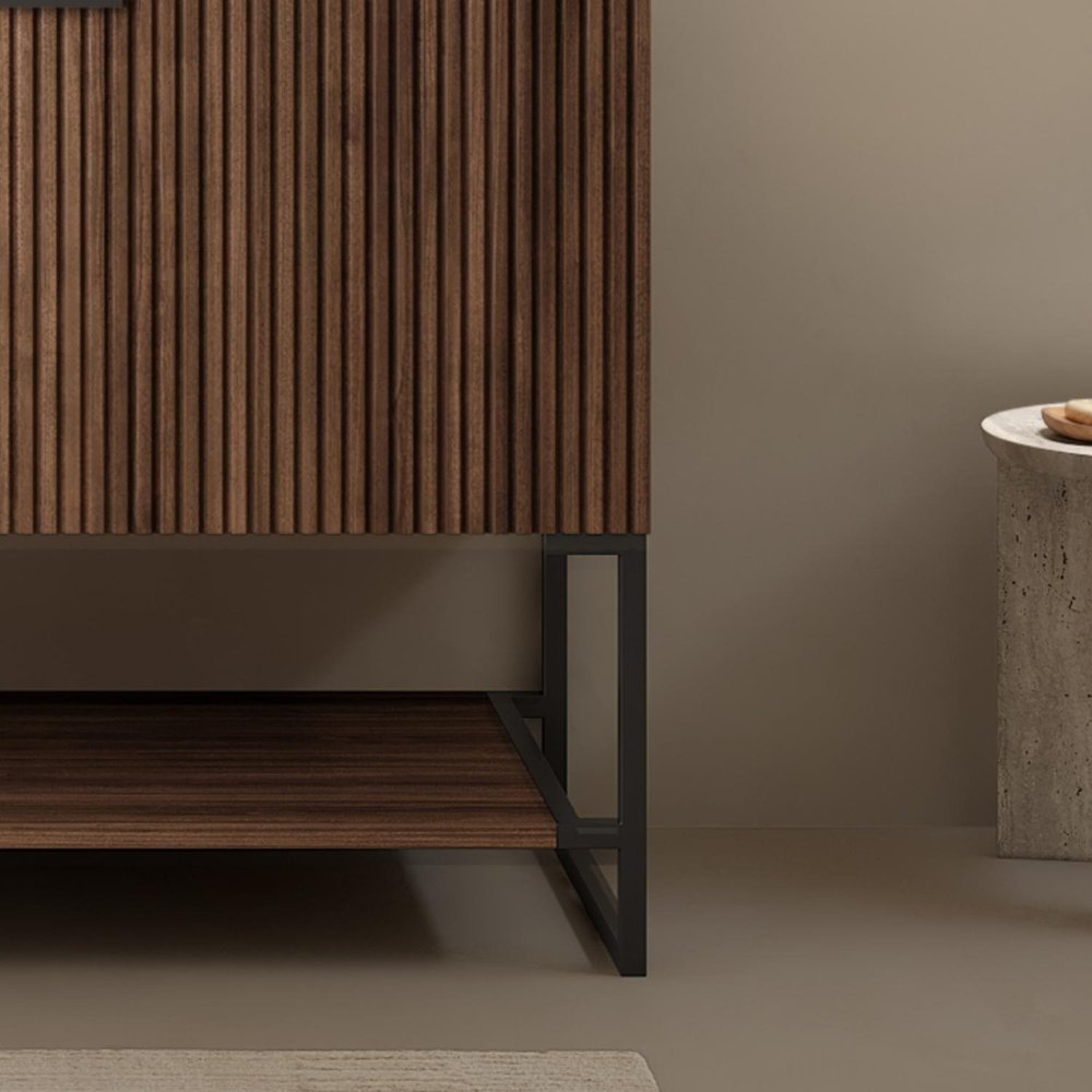 30" Brown Wood Bathroom Vanity HomeRoots