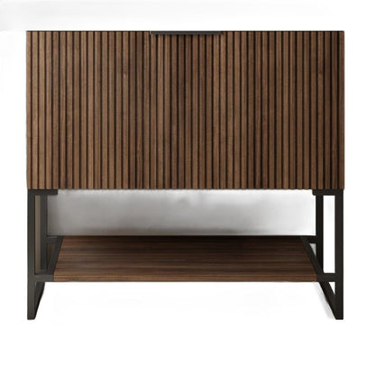 30" Brown Wood Bathroom Vanity HomeRoots
