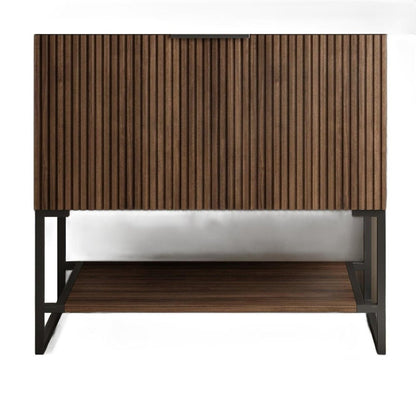 30" Brown Wood Bathroom Vanity HomeRoots