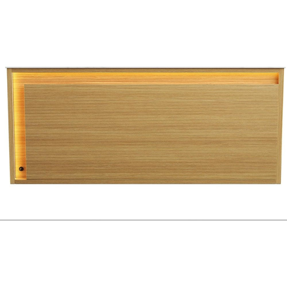 35" Brown Wood Floating Bathroom Vanity HomeRoots
