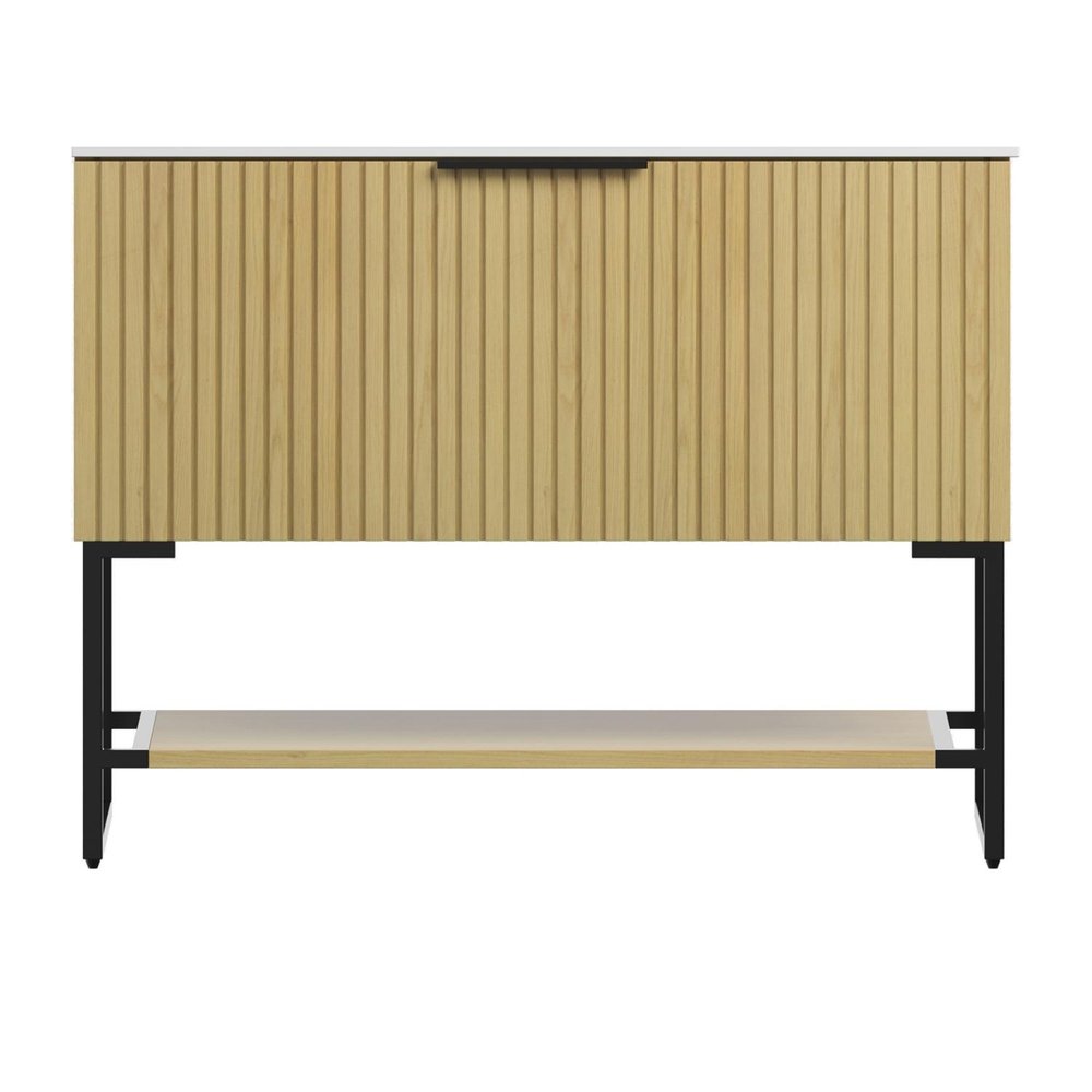 35" Brown Wood Bathroom Vanity HomeRoots