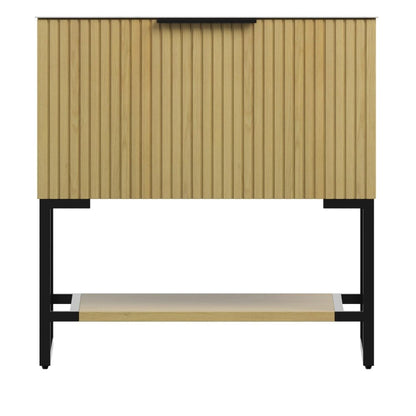 30" Brown Wood Bathroom Vanity HomeRoots