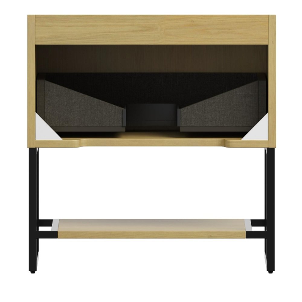 30" Brown Wood Bathroom Vanity HomeRoots