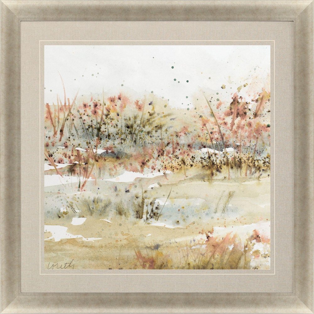 Scent of Fall Landscape Gold Framed Wall Art HomeRoots