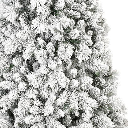 4' Snow Full Flocked Fir Christmas Tree HomeRoots