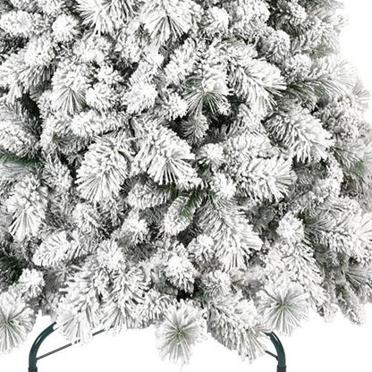 4' Snow Full Flocked Fir Christmas Tree HomeRoots