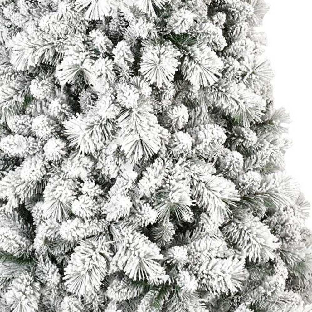 4' Snow Full Flocked Fir Christmas Tree HomeRoots
