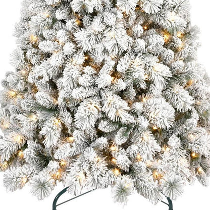 4' Snow Full Flocked Fir Christmas Tree HomeRoots