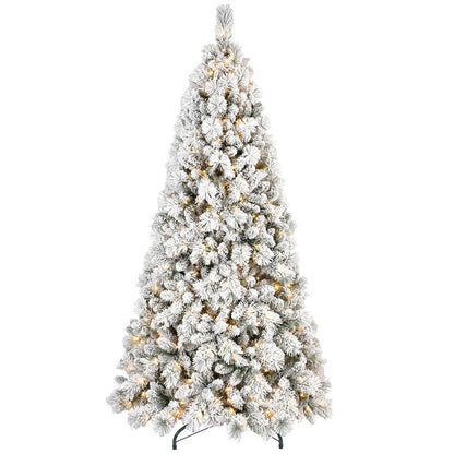 4' Snow Full Flocked Fir Christmas Tree HomeRoots