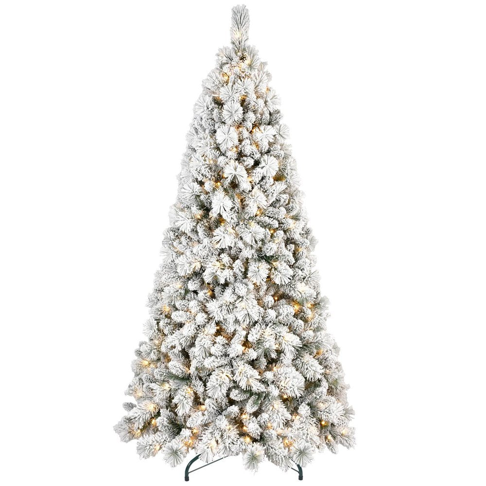 4' Snow Full Flocked Fir Christmas Tree HomeRoots