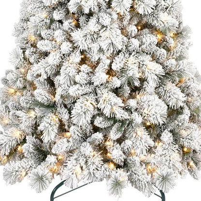 4' Snow Full Flocked Fir Christmas Tree HomeRoots