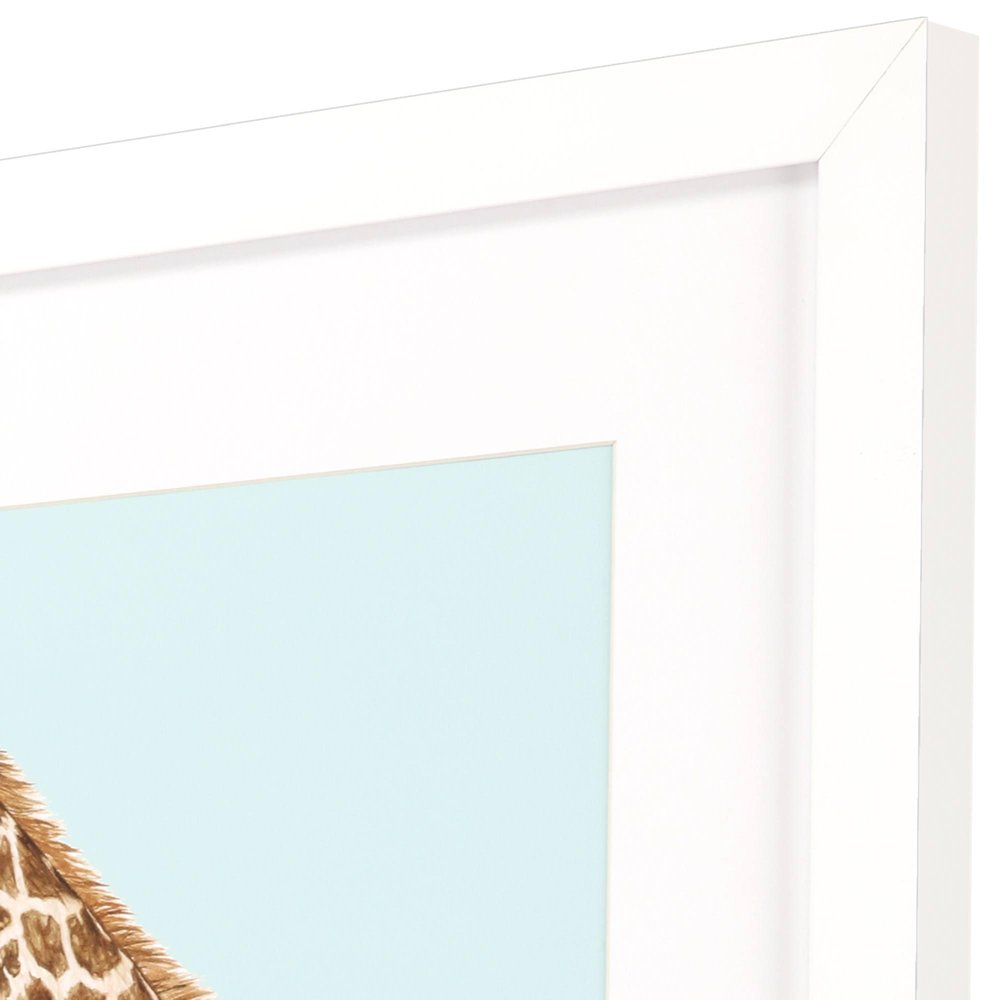 Giraffe Pop White Framed Wall Art — view 2