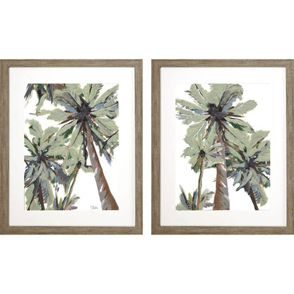 Set Of Two La Palma Brown Framed Wall Art HomeRoots