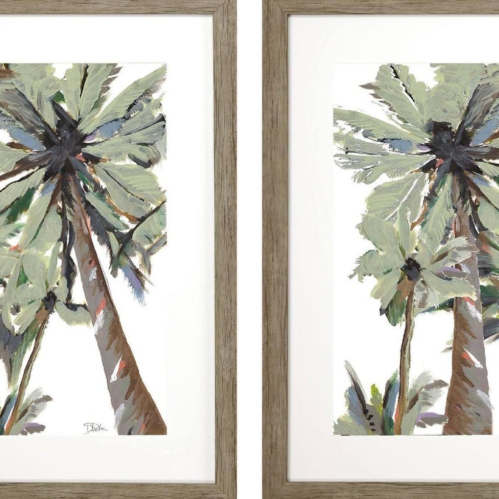 Set Of Two La Palma Brown Framed Wall Art — view 4