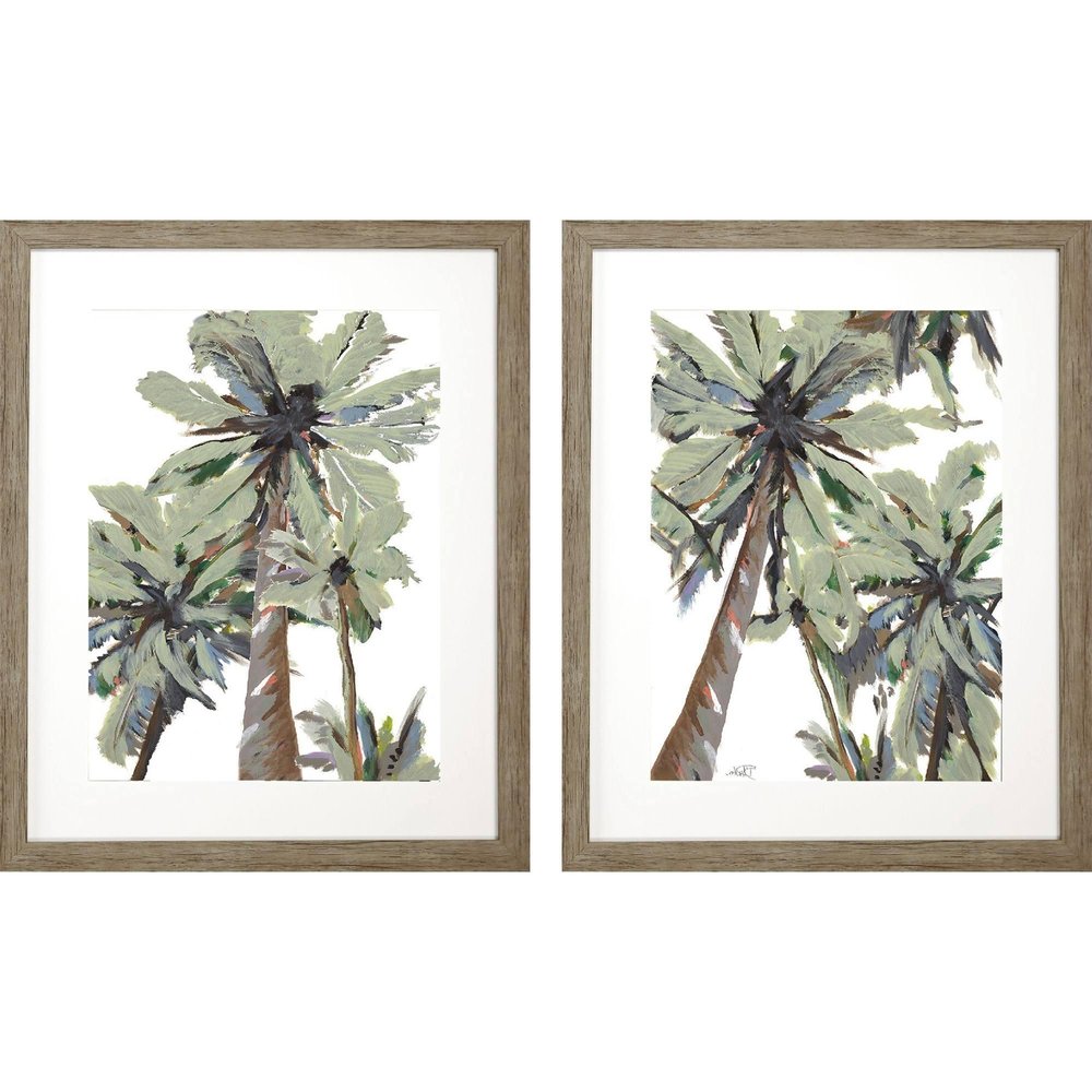 Set Of Two La Palma Brown Framed Wall Art — view 2