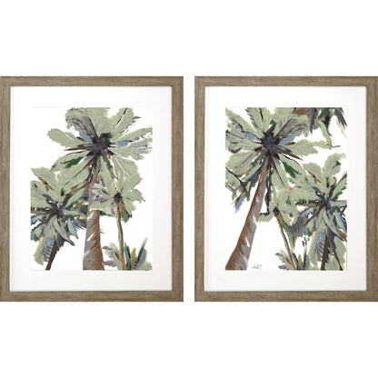 Set Of Two La Palma Brown Framed Wall Art HomeRoots