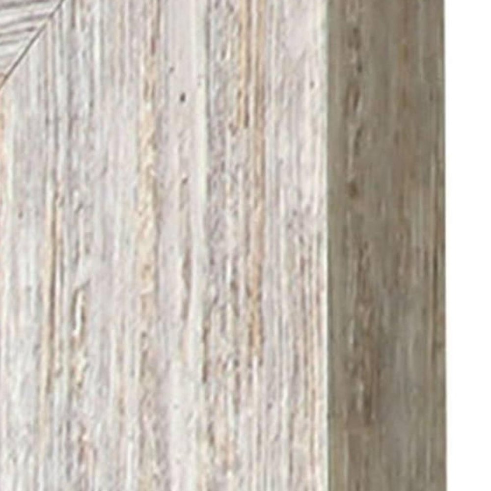 Spectrum Palm Fronds II Distressed White Framed Wall Art HomeRoots