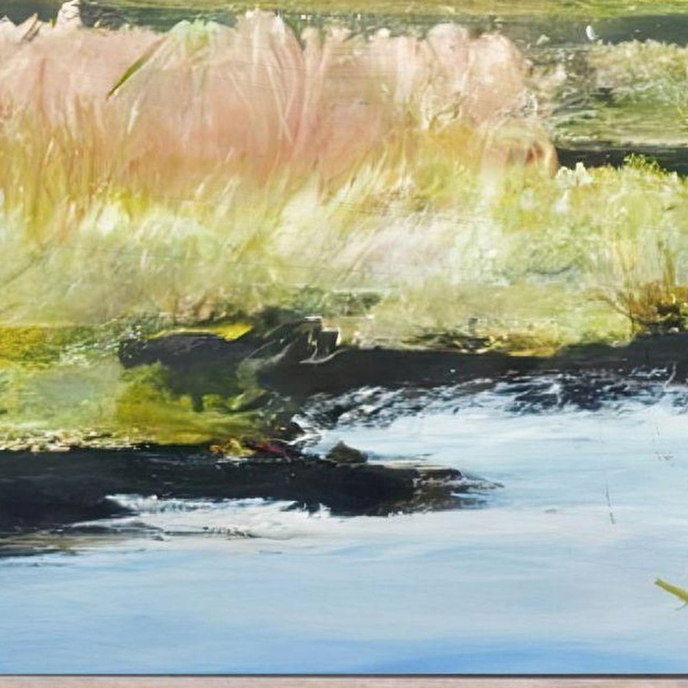 Marshlands I Distressed White Framed Wall Art HomeRoots