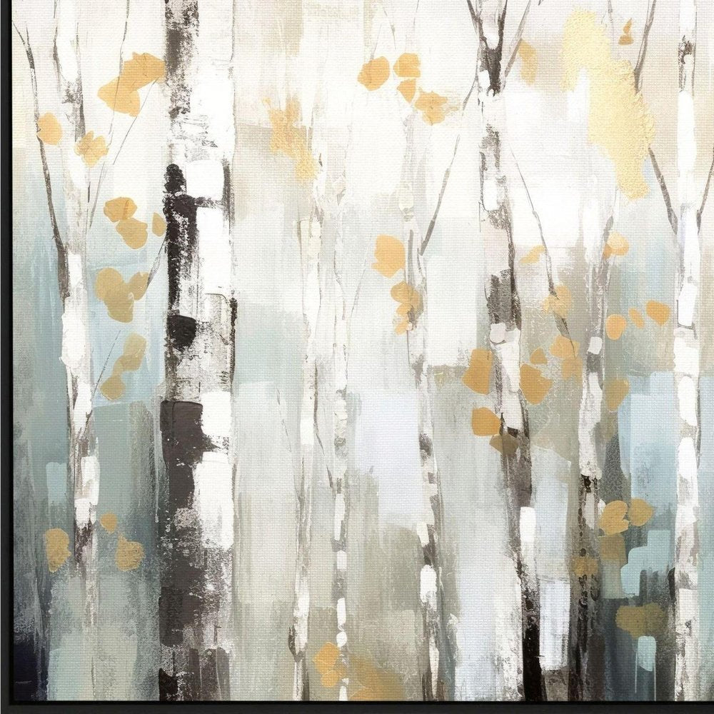 Birch Silhouette I Black Floater Frame Wall Art HomeRoots