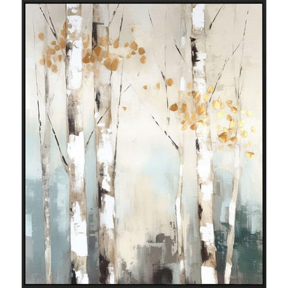 Birch Silhouette II Black Floater Frame Wall Art HomeRoots