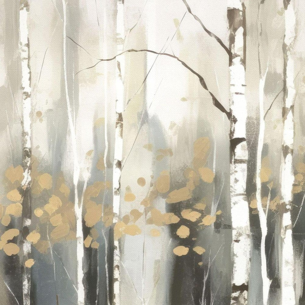 Birch Silhouette IV Black Floater Frame Wall Art HomeRoots