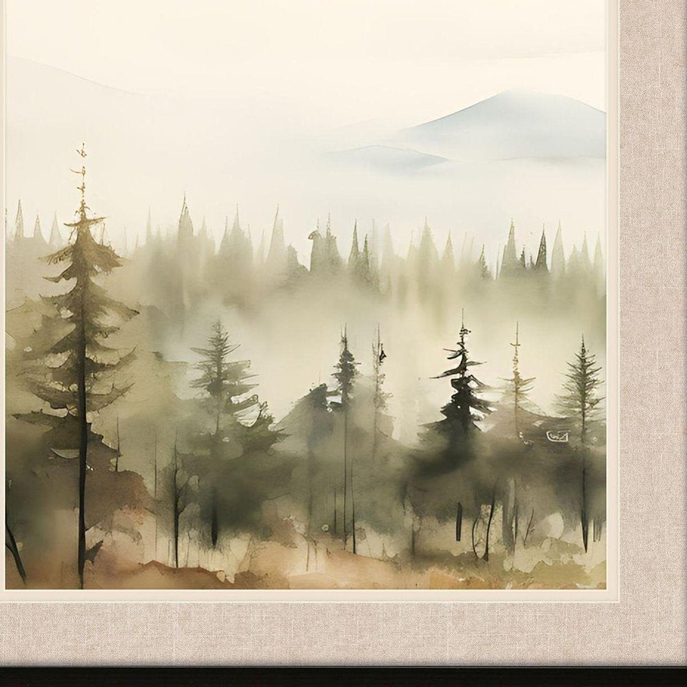 Mountain Glimpse I Brown Framed Wall Art — view 3