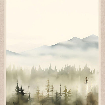 Mountain Glimpse II Brown Framed Wall Art HomeRoots