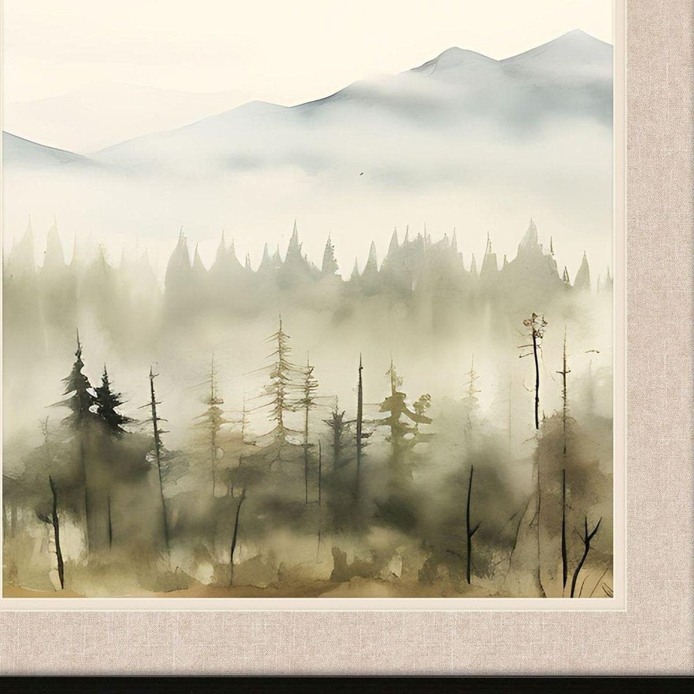 Mountain Glimpse II Brown Framed Wall Art HomeRoots