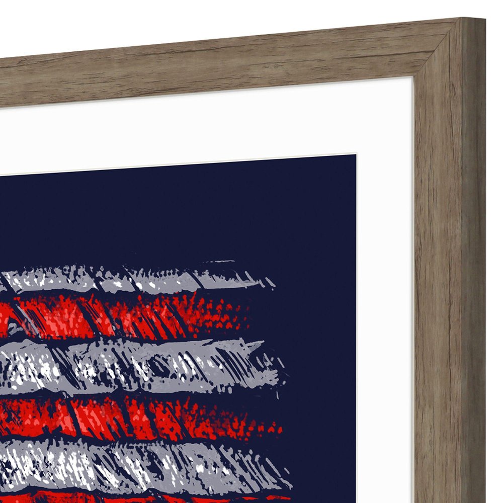 American Coastal Brown Framed Wall Art HomeRoots