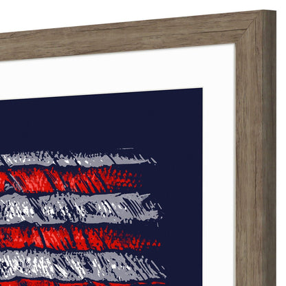 American Coastal Brown Framed Wall Art HomeRoots