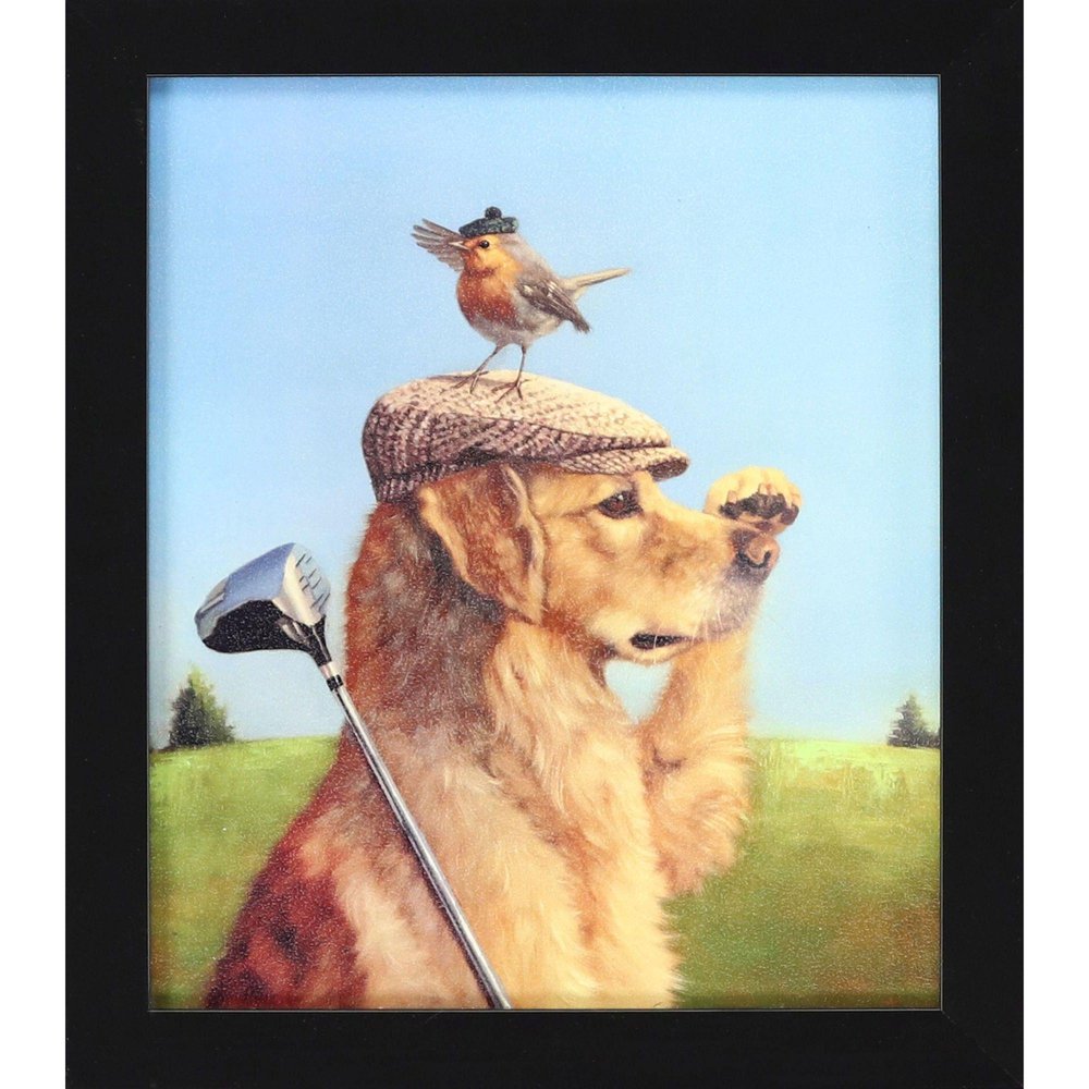 Lost Ball Black Framed Wall Art — view 1