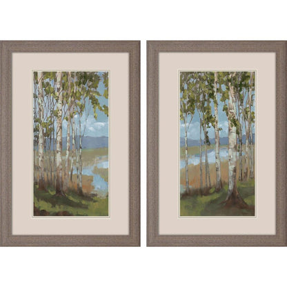 Set Of Two Aspen Spring Brown Framed Wall Art HomeRoots