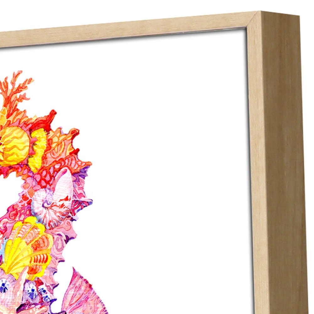 Set Of Four Nassau Sea Life Brown Framed Wall Art HomeRoots