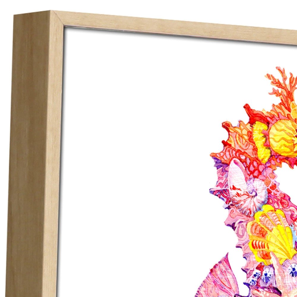 Set Of Four Nassau Sea Life Brown Framed Wall Art HomeRoots
