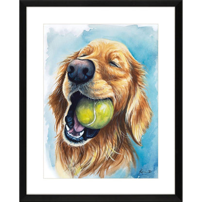 Ball is Life - Golden Black Framed Wall Art HomeRoots