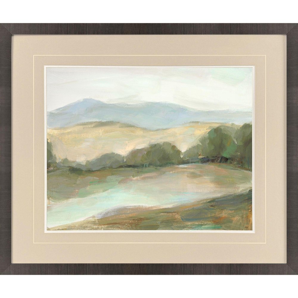 Plein Air Hills IV Brown Framed Wall Art — view 1