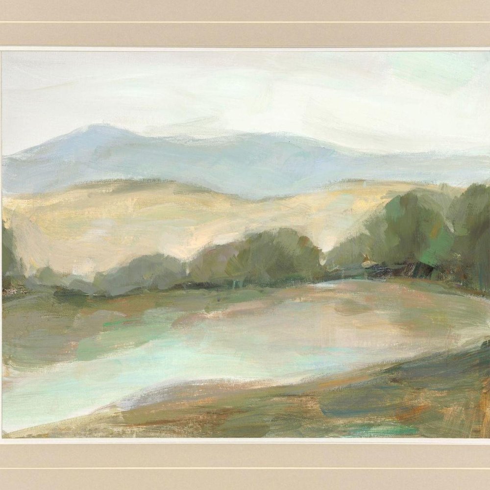 Plein Air Hills IV Brown Framed Wall Art HomeRoots