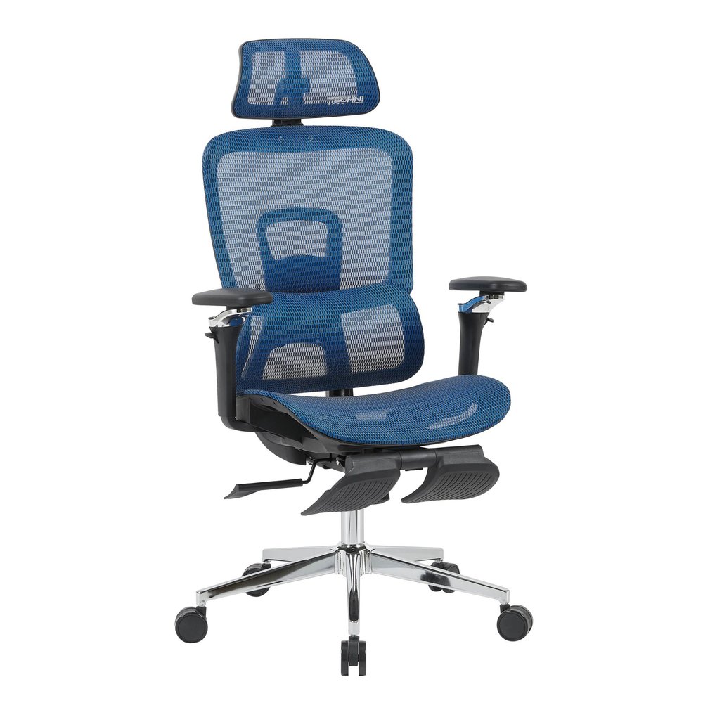 Teal Blue Adjustable Height Swivel Rolling Gaming Chair With Footrest HomeRoots