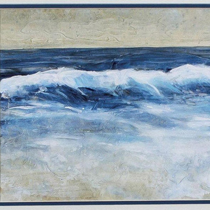 Set Of Two Breaking Shore Waves Brown Framed Wall Art HomeRoots