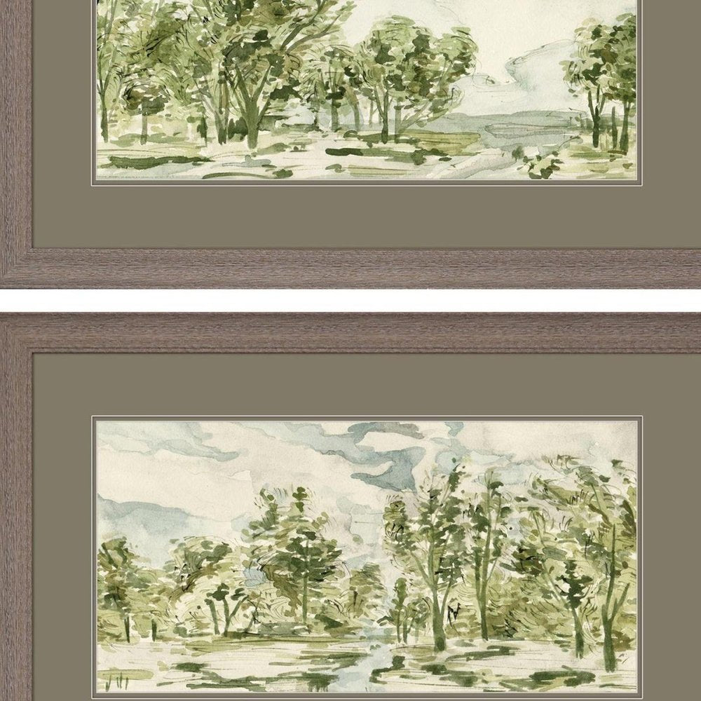 Set Of Two Forest Path Brown Framed Wall Art HomeRoots