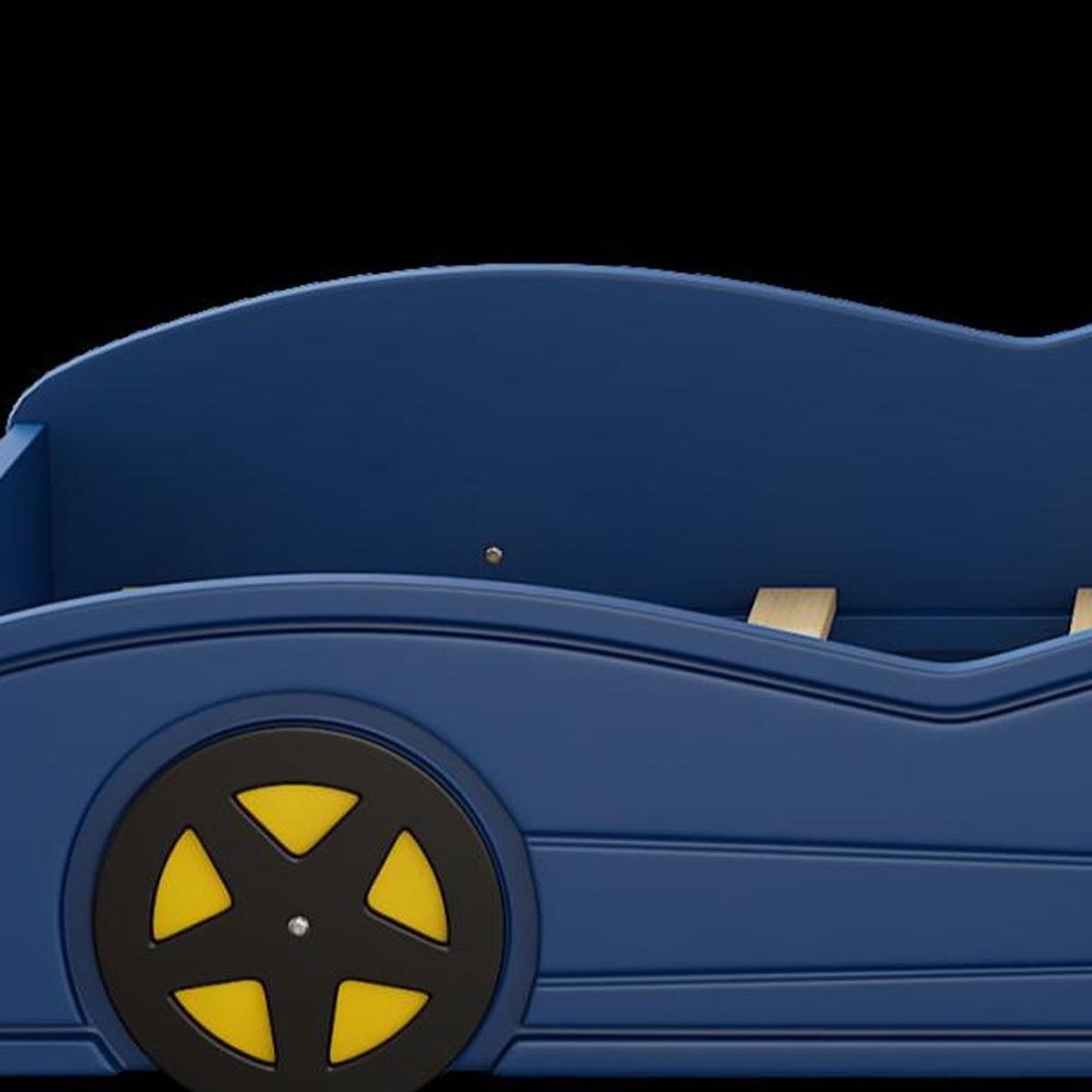 Red Solid Wood Twin Race Car Bed
